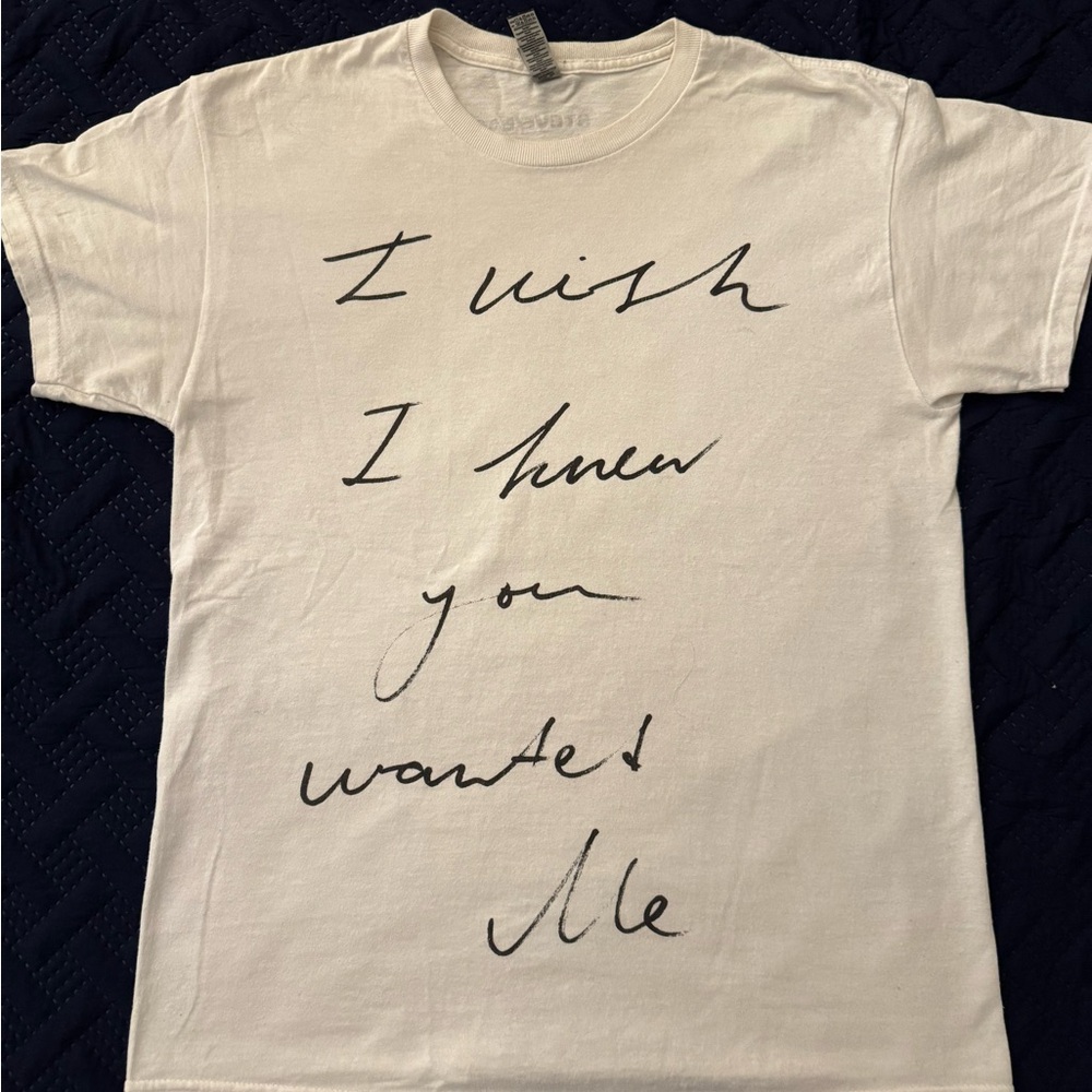 Steve Lacy I Wish I Knew You Wanted Me Give You The World Tour T-Shirt Medium